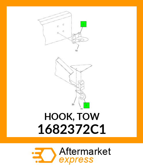 HOOK, TOW 1682372C1