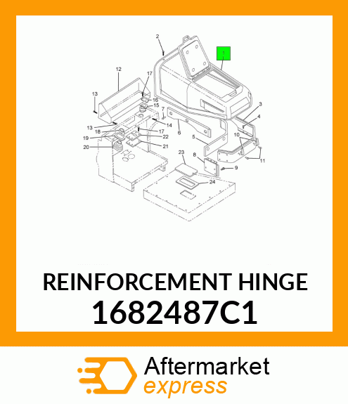 REINFORCEMENT HINGE 1682487C1