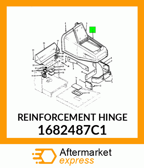 REINFORCEMENT HINGE 1682487C1