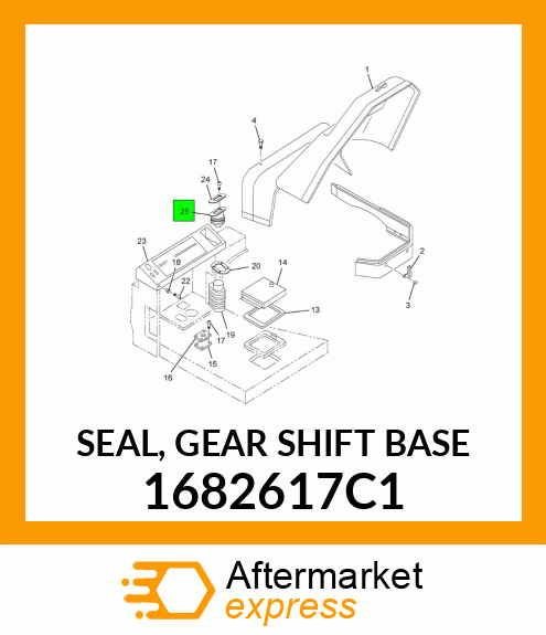 SEAL, GEAR SHIFT BASE 1682617C1