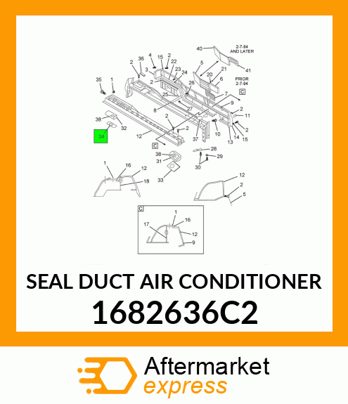 SEAL DUCT AIR CONDITIONER 1682636C2