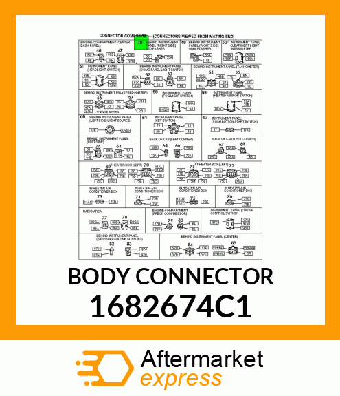 BODY CONNECTOR 1682674C1