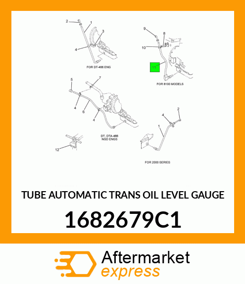 TUBE AUTOMATIC TRANS OIL LEVEL GAUGE 1682679C1