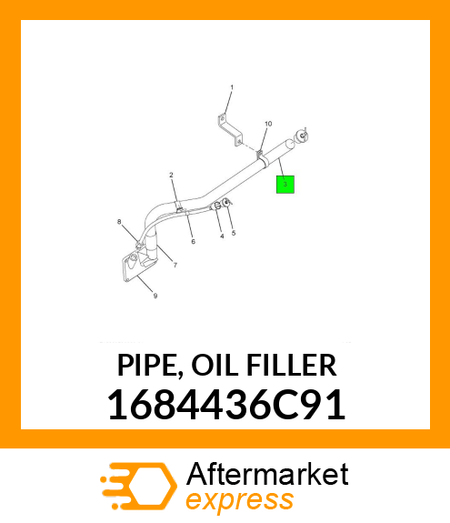 PIPE, OIL FILLER 1684436C91