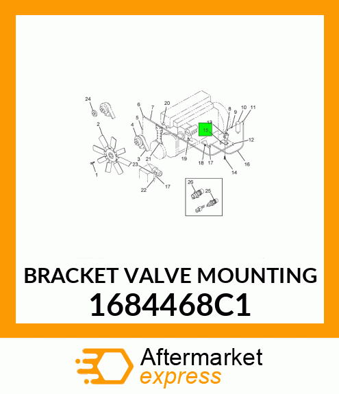 BRACKET VALVE MOUNTING 1684468C1