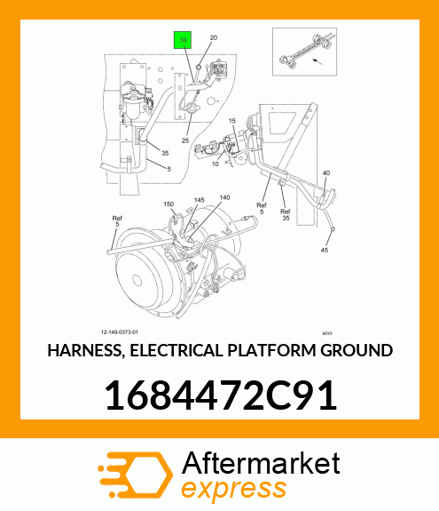 HARNESS, ELECTRICAL PLATFORM GROUND 1684472C91