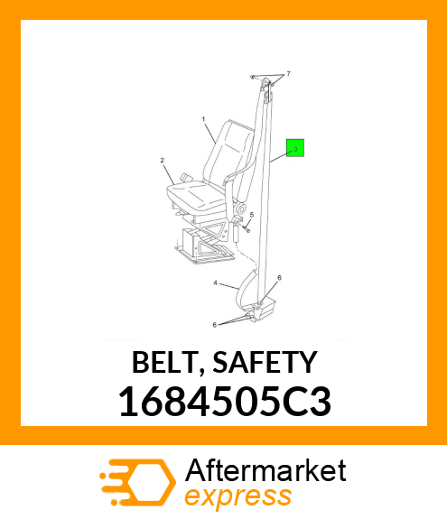 BELT, SAFETY 1684505C3