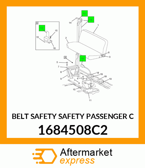 BELT SAFETY SAFETY PASSENGER C 1684508C2