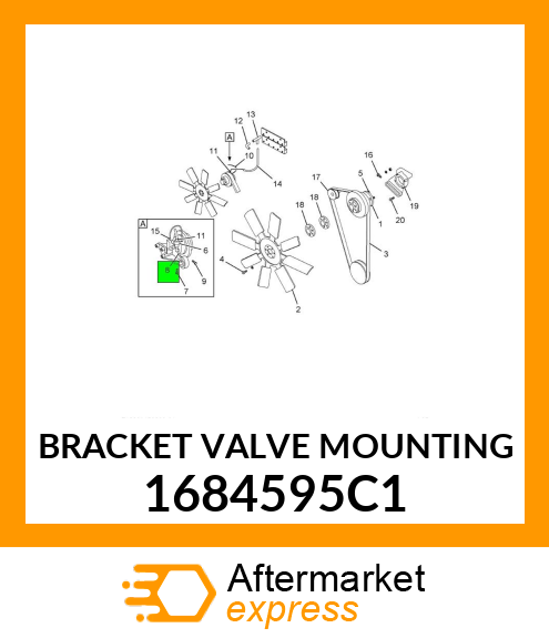 BRACKET VALVE MOUNTING 1684595C1