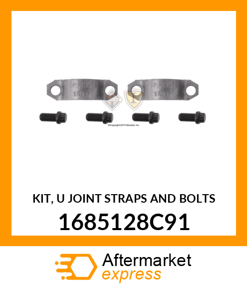 KIT, "U" JOINT STRAPS AND BOLTS 1685128C91