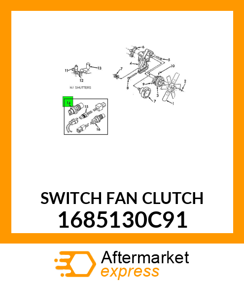 SWITCH FAN CLUTCH 1685130C91