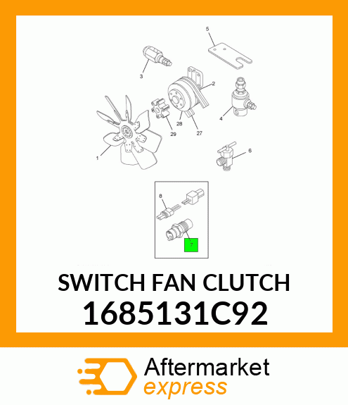 SWITCH FAN CLUTCH 1685131C92