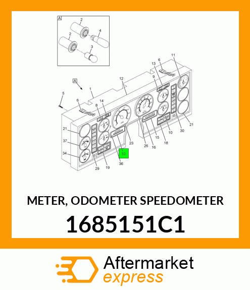 METER, ODOMETER SPEEDOMETER 1685151C1