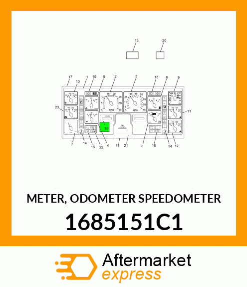 METER, ODOMETER SPEEDOMETER 1685151C1