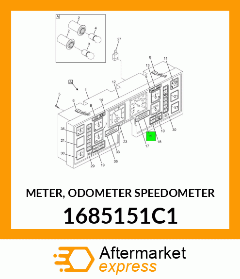 METER, ODOMETER SPEEDOMETER 1685151C1