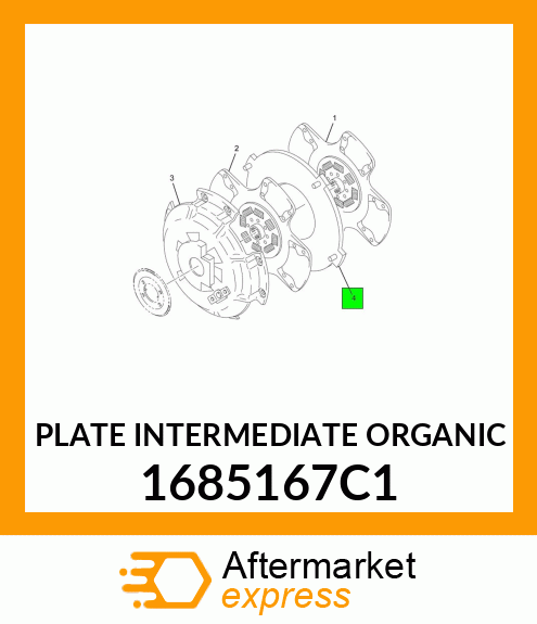 PLATE INTERMEDIATE ORGANIC 1685167C1
