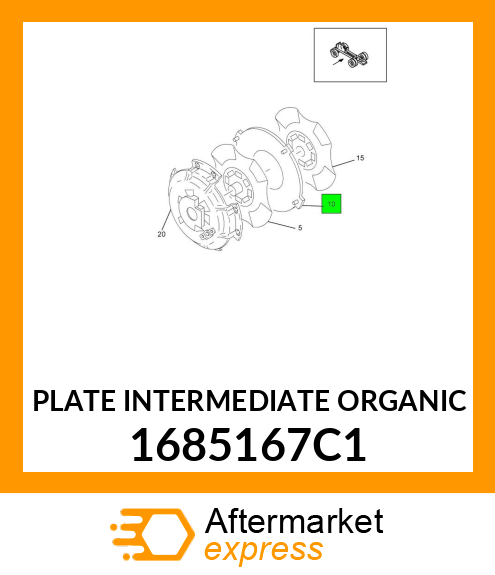 PLATE INTERMEDIATE ORGANIC 1685167C1
