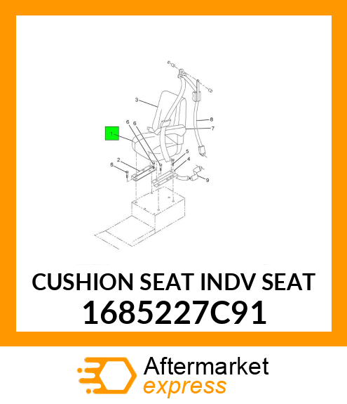 CUSHION SEAT INDV SEAT 1685227C91