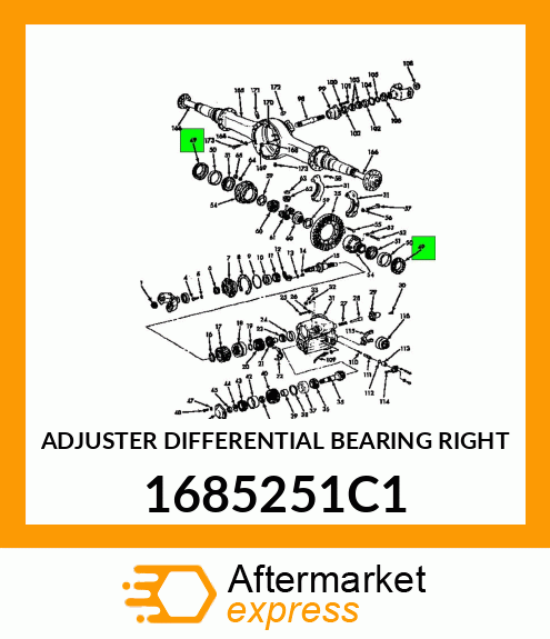 ADJUSTER DIFFERENTIAL BEARING RIGHT 1685251C1