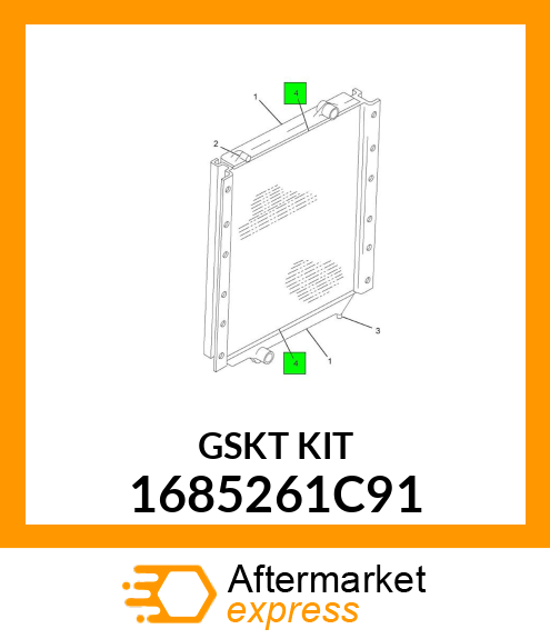 GASKET SET RADIATOR 1685261C91