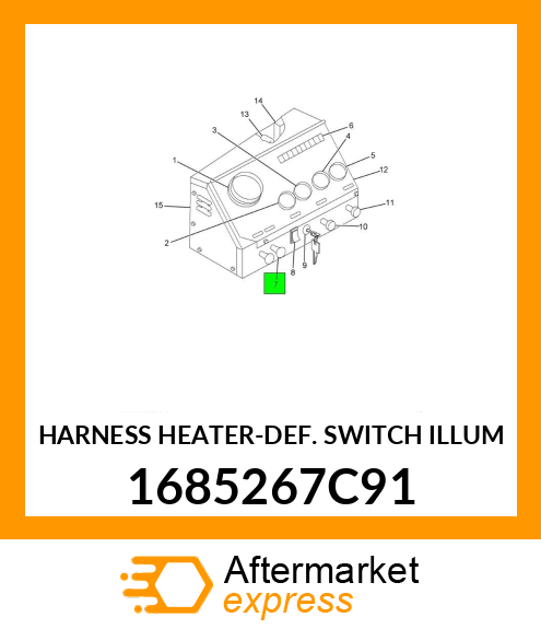 HARNESS HEATER-DEF. SWITCH ILLUM 1685267C91