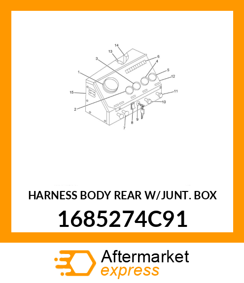 HARNESS BODY REAR W/JUNT. BOX 1685274C91