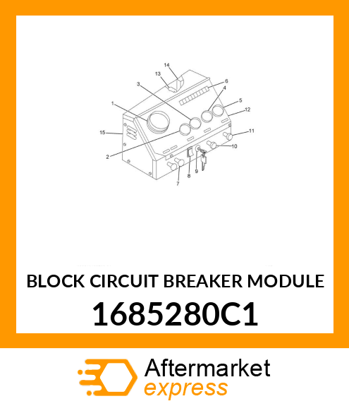 BLOCK CIRCUIT BREAKER MODULE 1685280C1