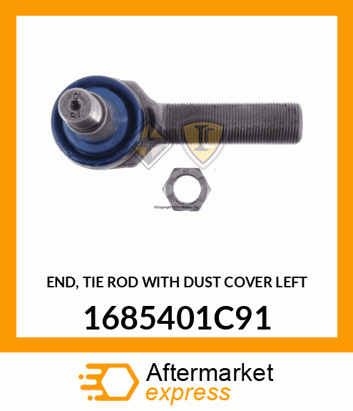 END, TIE ROD WITH DUST COVER LEFT 1685401C91