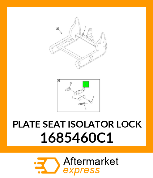 PLATE SEAT ISOLATOR LOCK 1685460C1