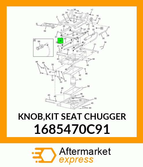 KNOB,KIT SEAT CHUGGER 1685470C91