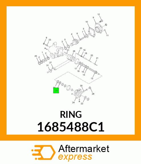 WASHER, THRUST 1685488C1