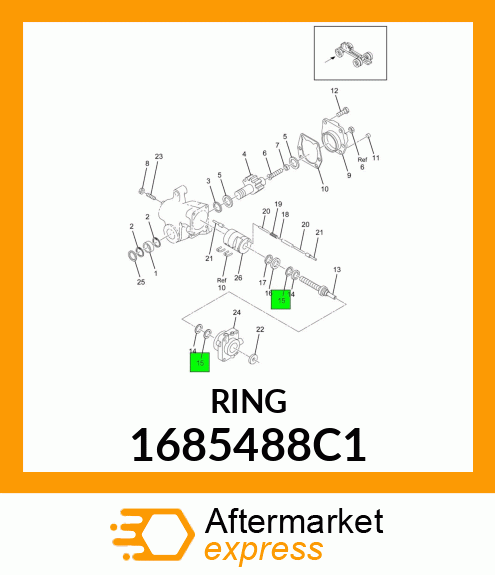 WASHER, THRUST 1685488C1