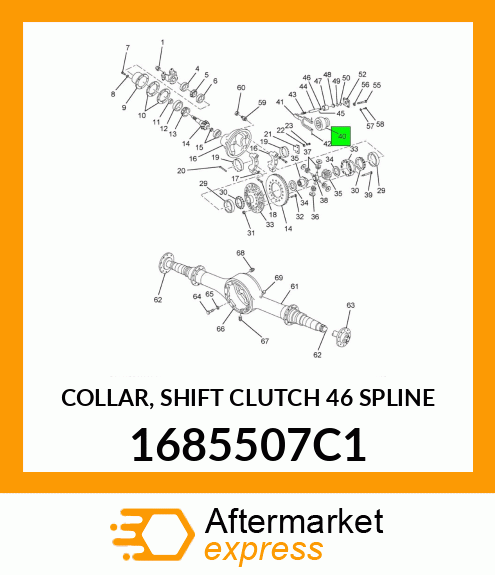 COLLAR, SHIFT CLUTCH 46 SPLINE 1685507C1