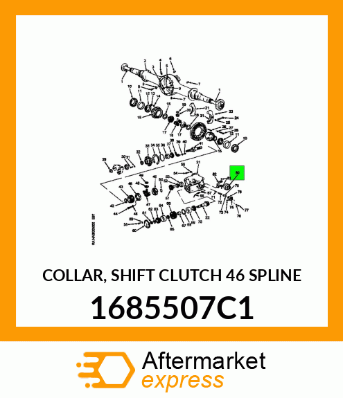 COLLAR, SHIFT CLUTCH 46 SPLINE 1685507C1