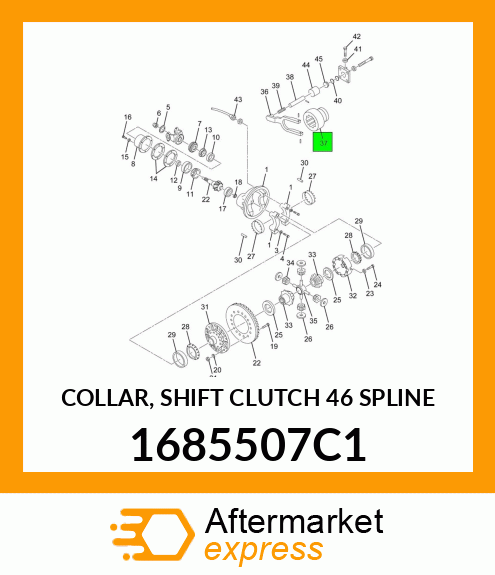 COLLAR, SHIFT CLUTCH 46 SPLINE 1685507C1