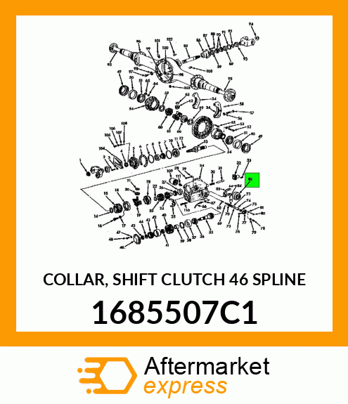 COLLAR, SHIFT CLUTCH 46 SPLINE 1685507C1