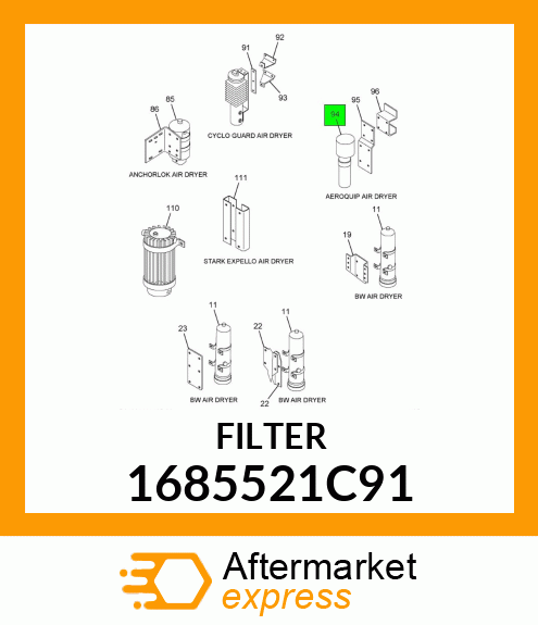 FILTER CARTRIDGE KIT 1685521C91