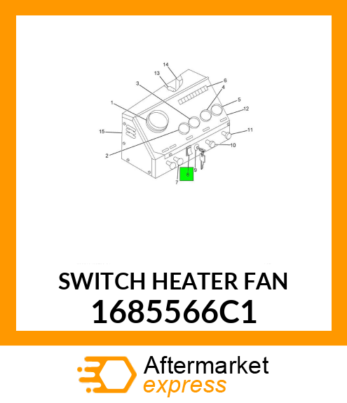 SWITCH HEATER FAN 1685566C1