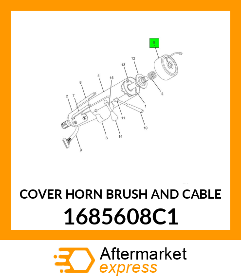 COVER HORN BRUSH AND CABLE 1685608C1