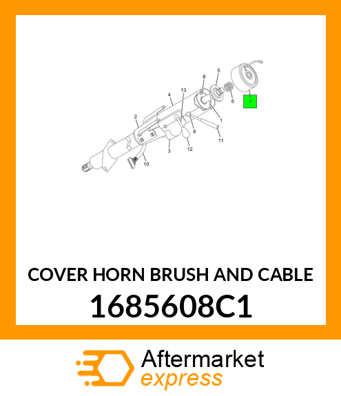 COVER HORN BRUSH AND CABLE 1685608C1