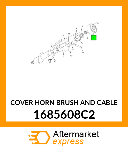 COVER HORN BRUSH AND CABLE 1685608C2