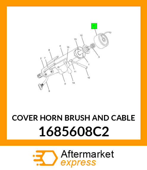 COVER HORN BRUSH AND CABLE 1685608C2