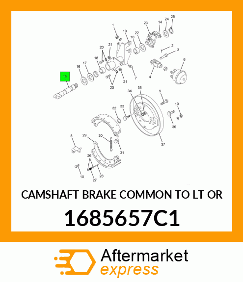 CAMSHAFT BRAKE COMMON TO LT OR 1685657C1