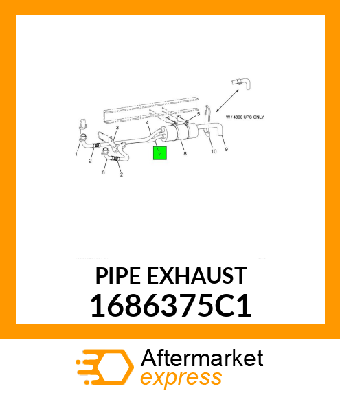 PIPE EXHAUST 1686375C1