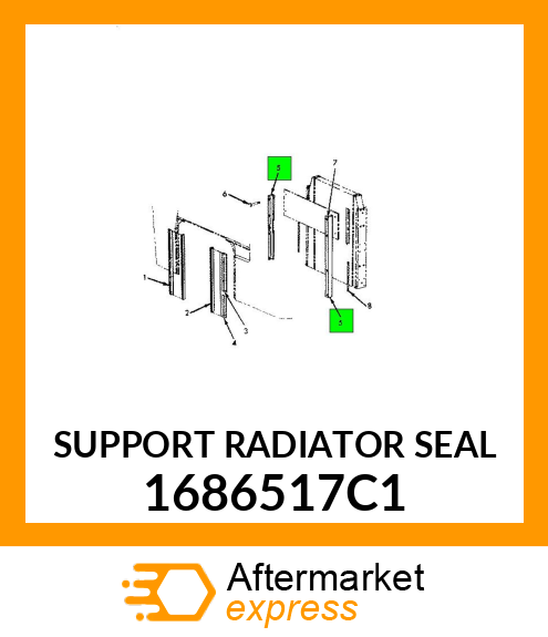 SUPPORT RADIATOR SEAL 1686517C1