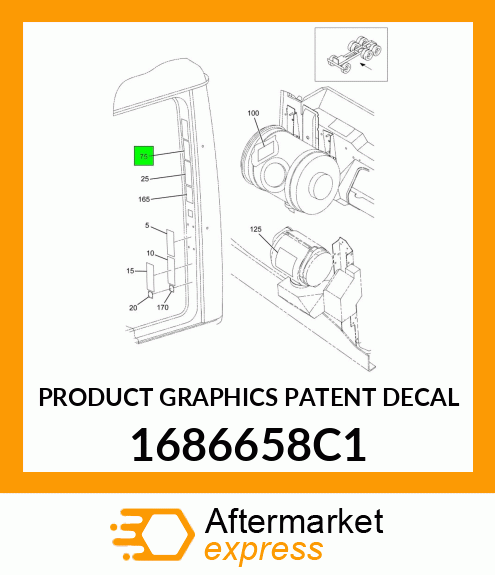 PRODUCT GRAPHICS PATENT DECAL 1686658C1