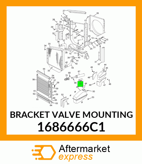 BRACKET VALVE MOUNTING 1686666C1