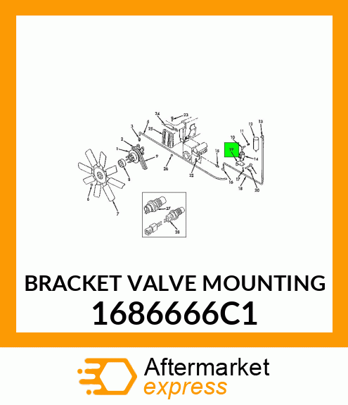 BRACKET VALVE MOUNTING 1686666C1