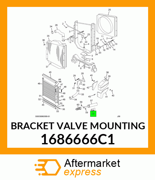 BRACKET VALVE MOUNTING 1686666C1