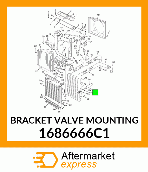 BRACKET VALVE MOUNTING 1686666C1